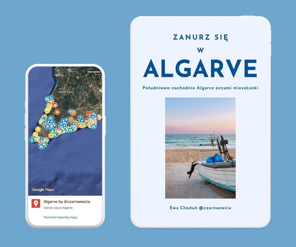 E-book Zanurz się w Algarve. Południowo-zachodnie Algarve oczami mieszkanki. Album, przewodnik i mapa w jednym. Ewa Choduń - czarnaewcia.
